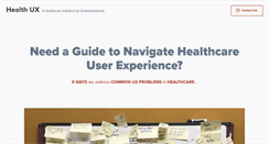 Desktop Screenshot of healthux.com