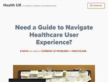 Tablet Screenshot of healthux.com